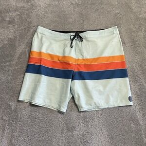 O'Neill Hyperfreak Board Shorts Mens Size 42 Blue Beach Surf Stretch Summer‎